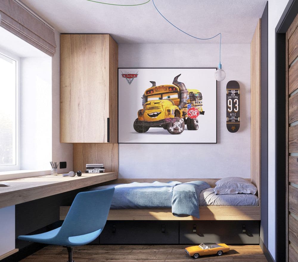 Pomiar ( z dojazdem ) + Projekt 3D + Wycena  MEBLE - POKÓJ DZIECKA ( w tym skosy )