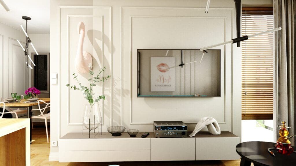 Pomiar ( z dojazdem ) + Projekt 3D + Wycena MEBLE - SALON ( w tym skosy )