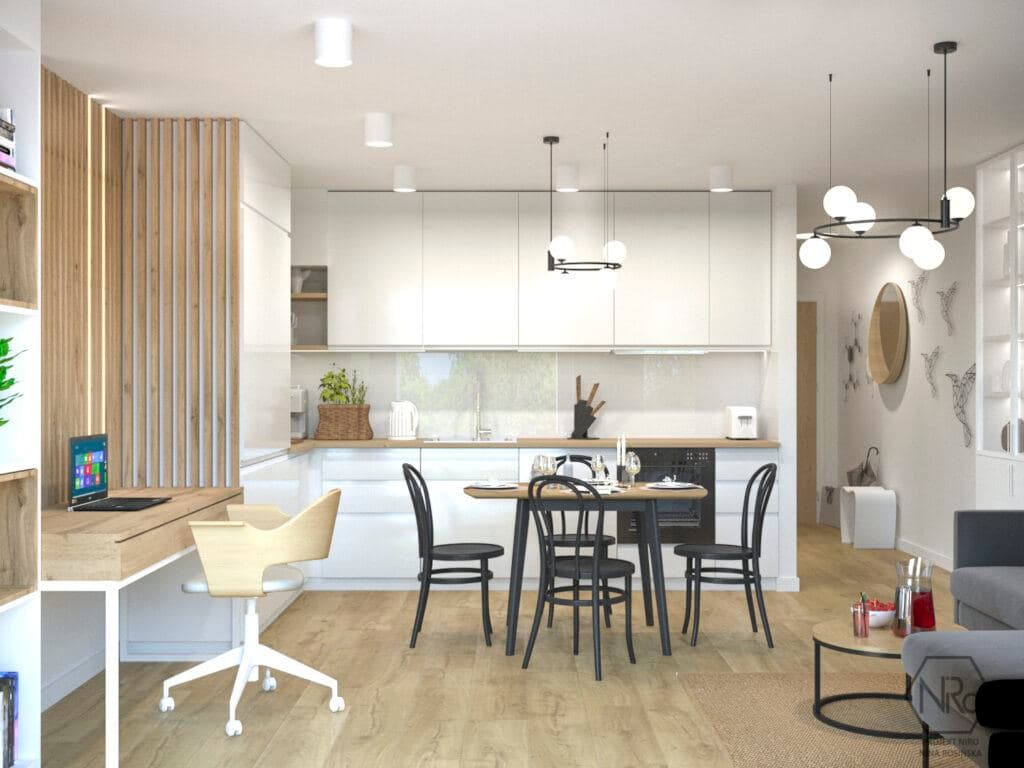 Pomiar ( z dojazdem ) + Projekt 3D + Wycena MEBLE - SALON ( w tym skosy )