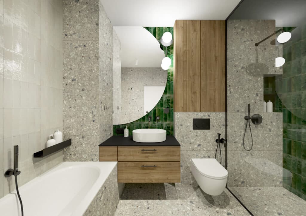 Pomiar ( z dojazdem ) + Projekt 3D + Wycena  MEBLE - ŁAZIENKA ( w tym skosy )