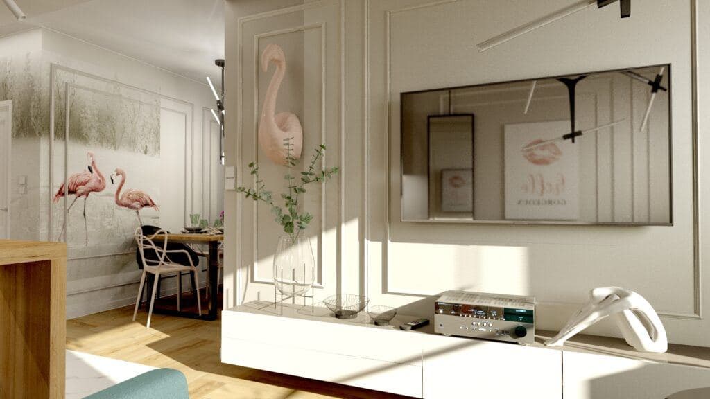 Pomiar ( z dojazdem ) + Projekt 3D + Wycena MEBLE - SALON ( w tym skosy )